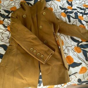 Yellow pea coat
